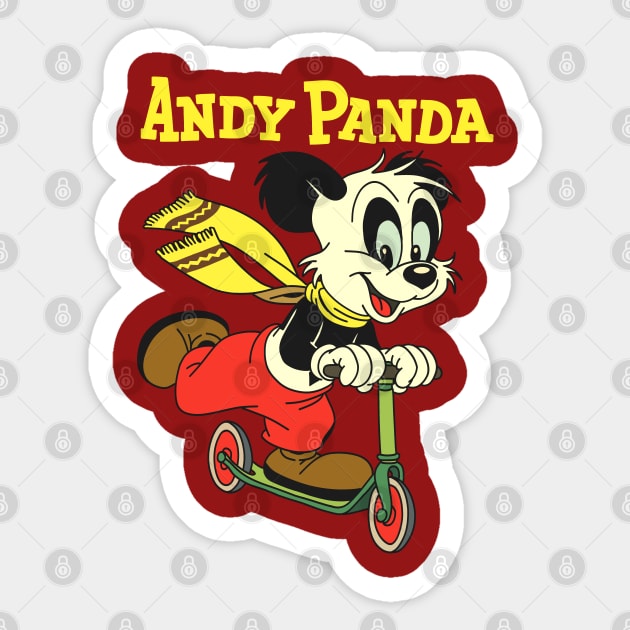 Andy Panda Classic Cartoon Sticker by GoneawayGames
